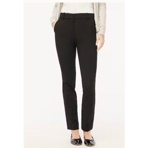 J.Crew $98 Petite slim-fit full-length trouser pant Black Size P0 CB288
